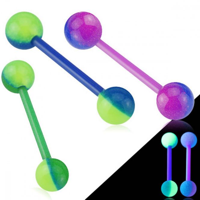 Main Image Acrylic Barbell Glow In The ...