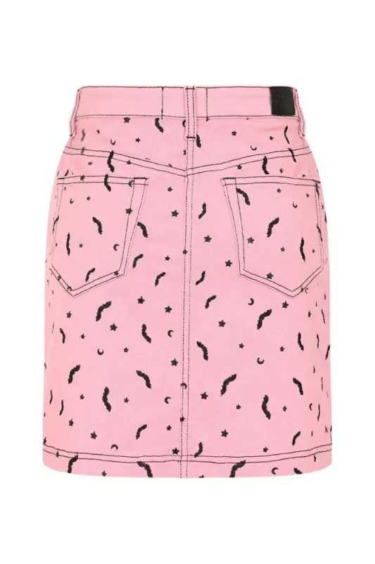 Bat Skirt Pink
