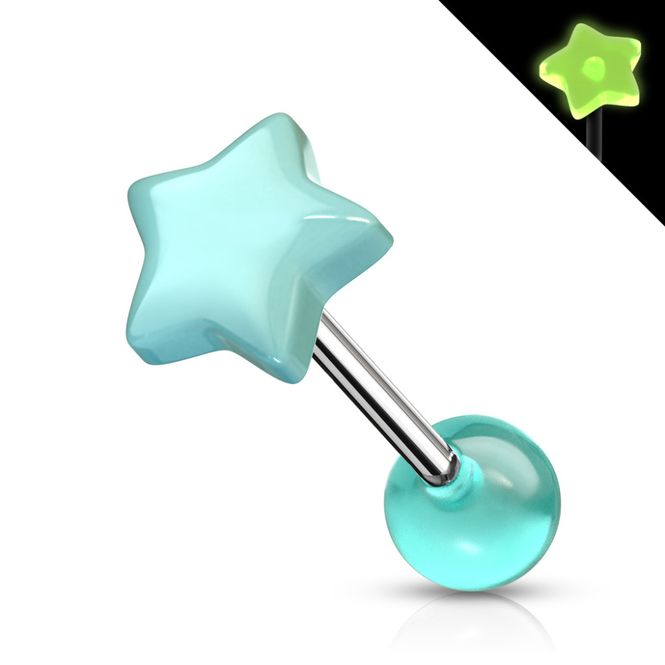 Hovedbilde Starla Glow Star Barbell Blue