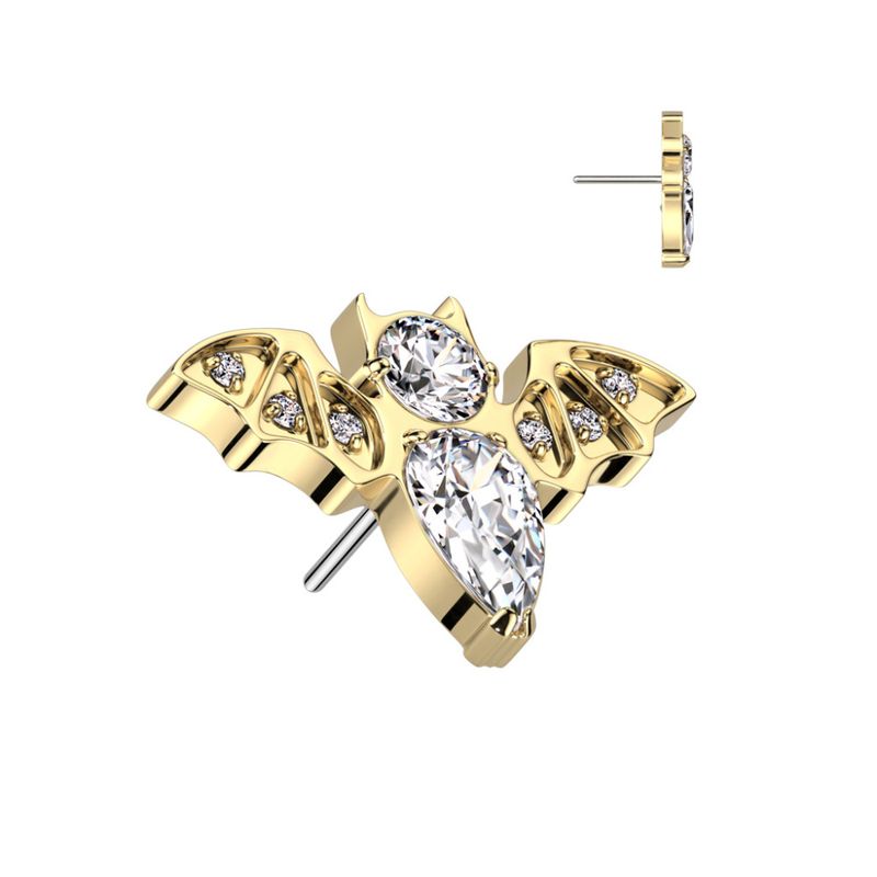 Titan Bat Push-fit Gold Clear