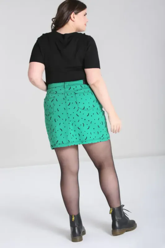 Bat Skirt Green