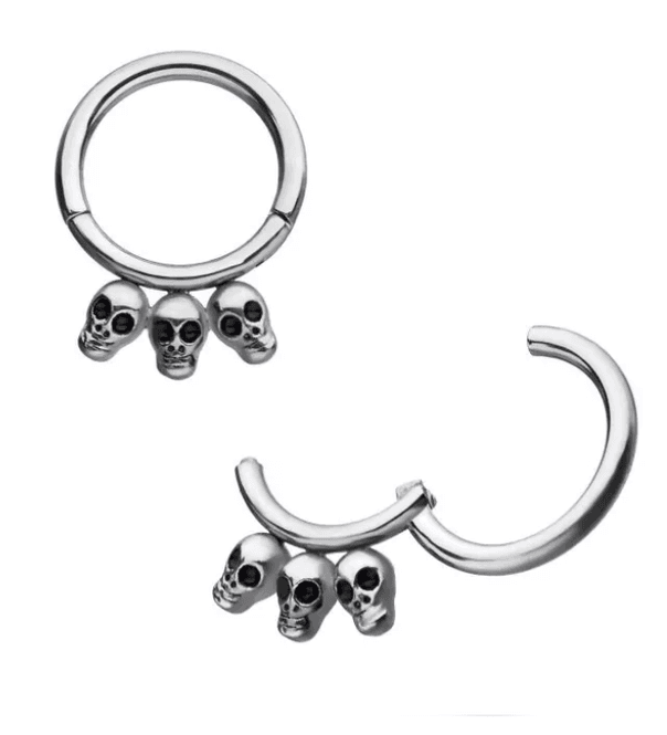 Hoofdbeeld Skull Hinged Segment Ring 