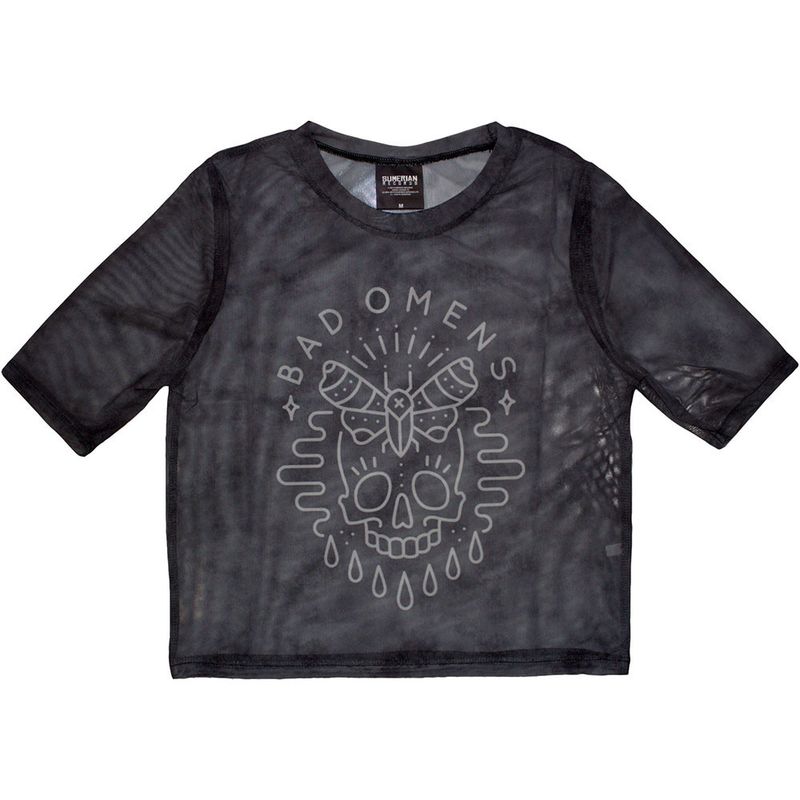 Bad Omens Ladies Crop Top Mesh