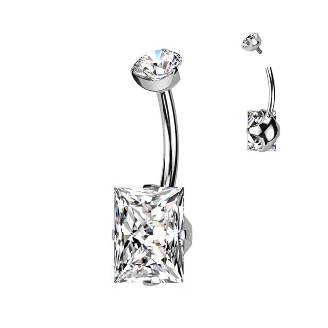 Hoofdbeeld Mia Rectangle Belly Ring