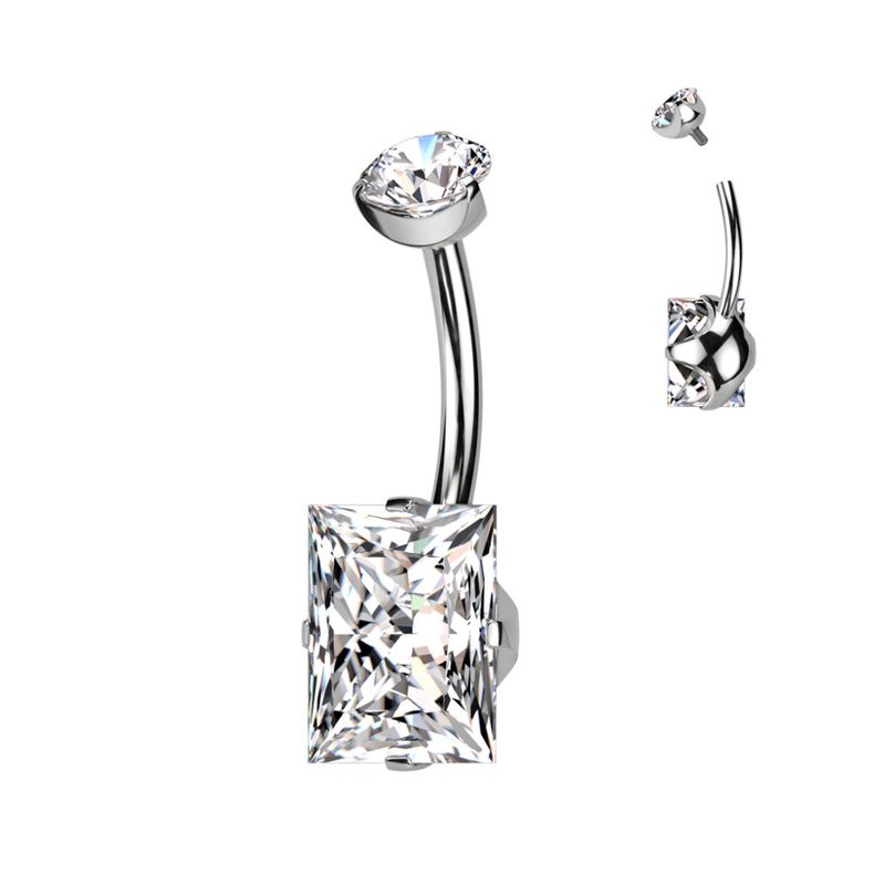 Mia Rectangle Belly Ring