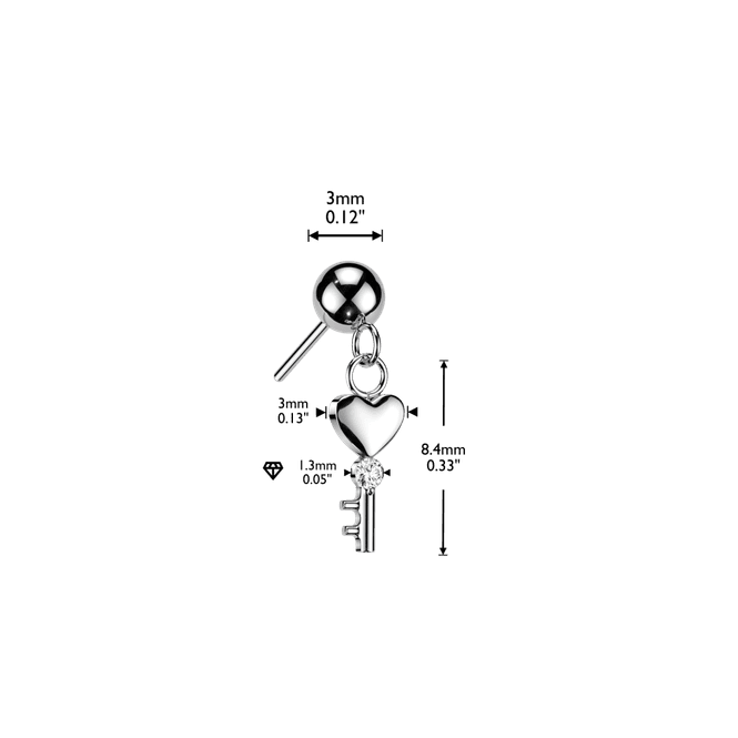 Main Image Key to My Heart Push-fit Gold ...