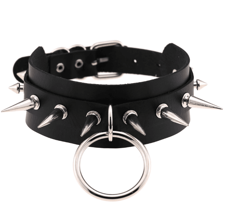 Madden Choker Long spikes Silver