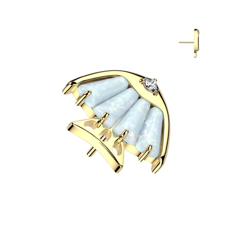 Fish Push-fit Opal White Gold