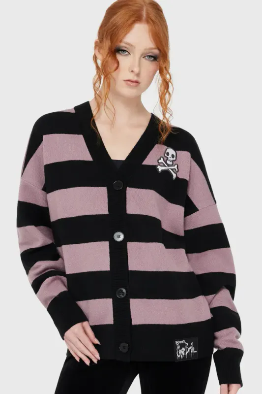 Crossbones Knit Cardigan