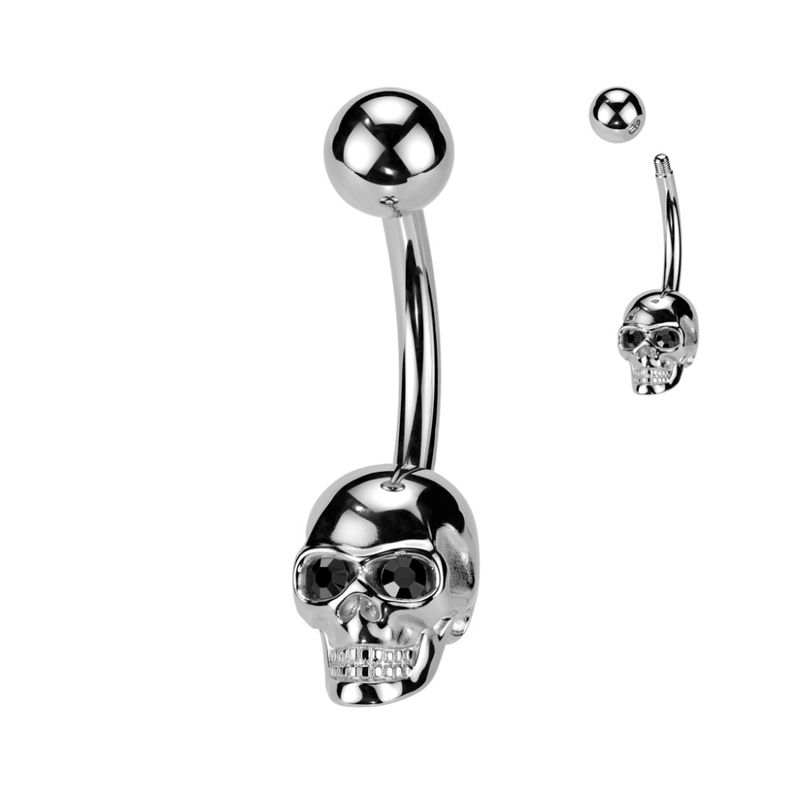 Skull Belly Ring