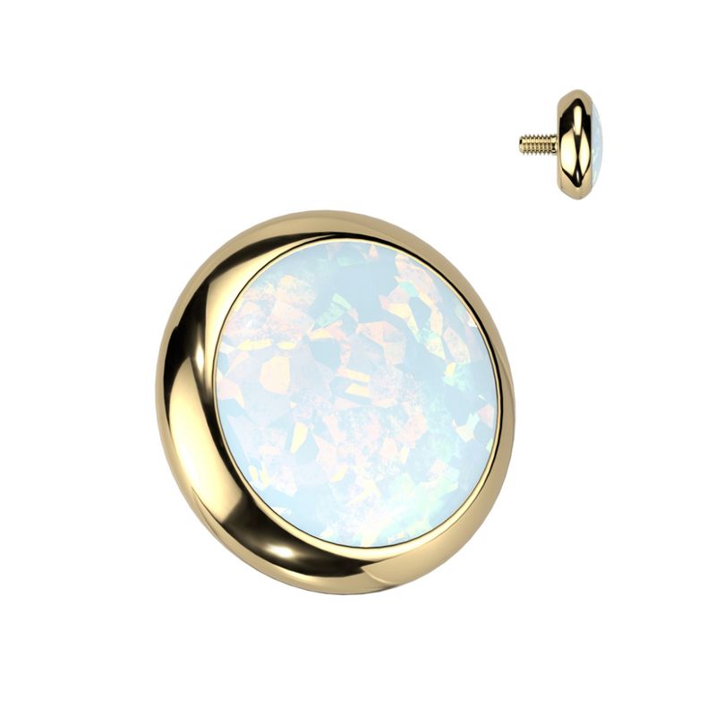 Dermal Disc Gold Opal