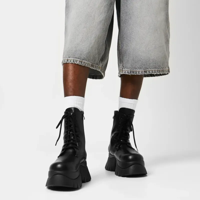 Rancor Vilun Black Lace Up Boots