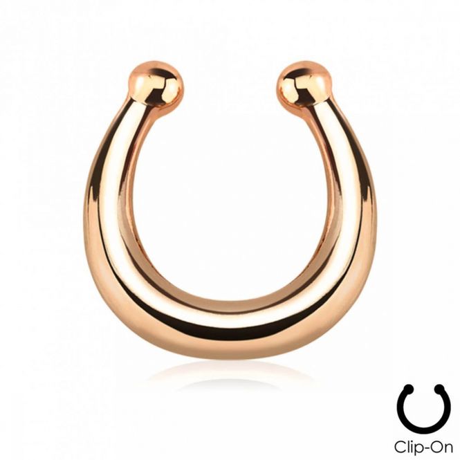 Hovedbilde Fake Septum Plain Rose Gold
