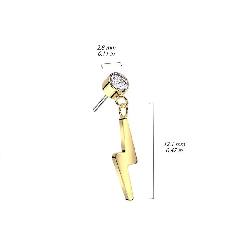 Bolt Dangle Push-fit Clear