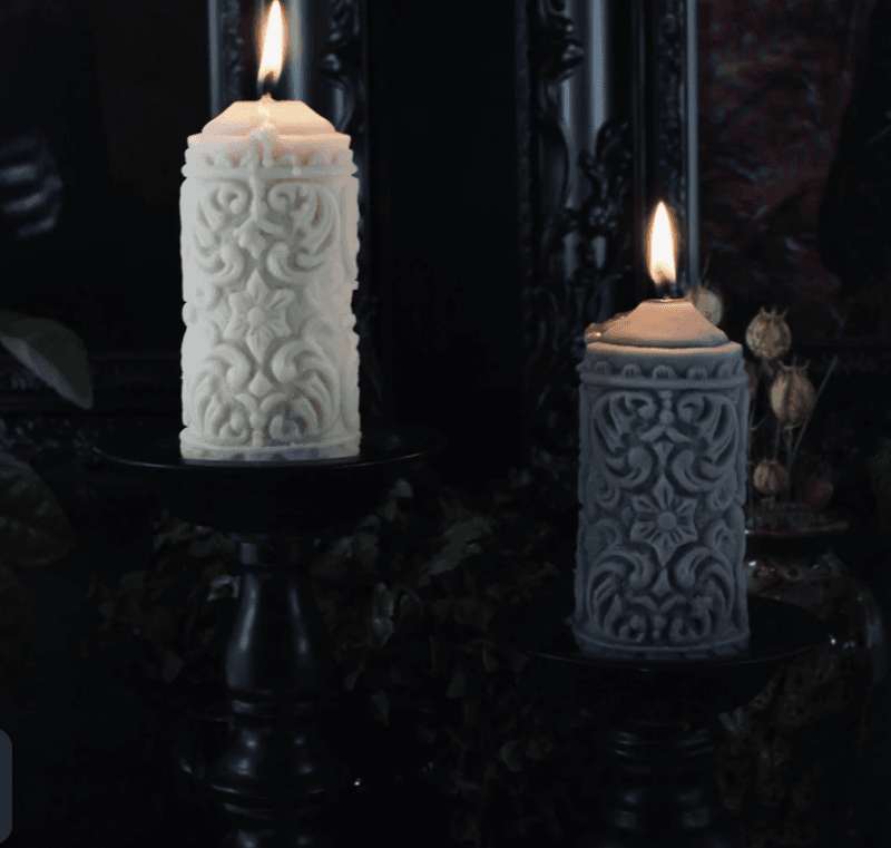 Mildred Gothic Pillar Candle