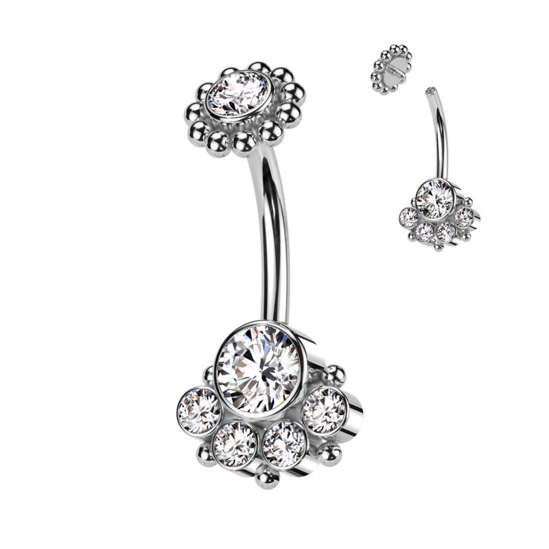Raya Lana Belly Ring Clear