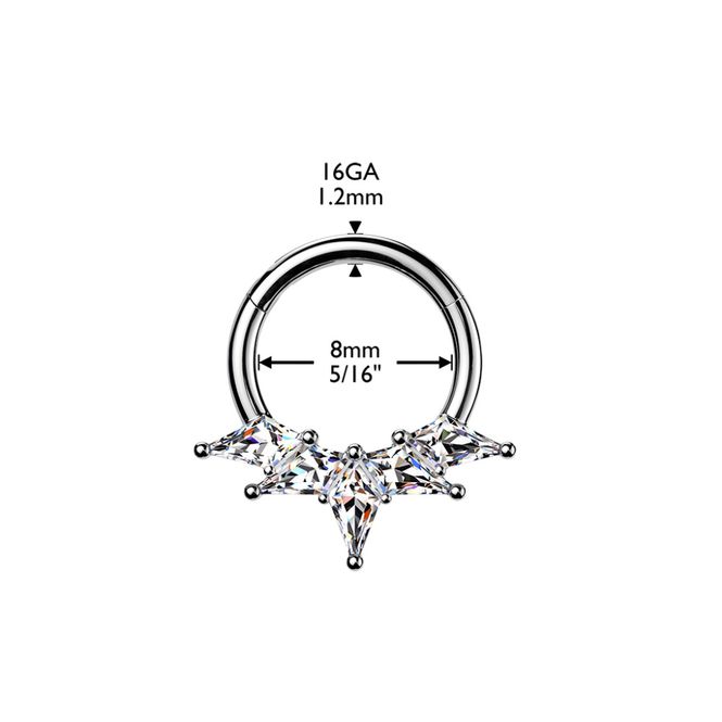 Main Image Sombra Hinged Ring Clear
