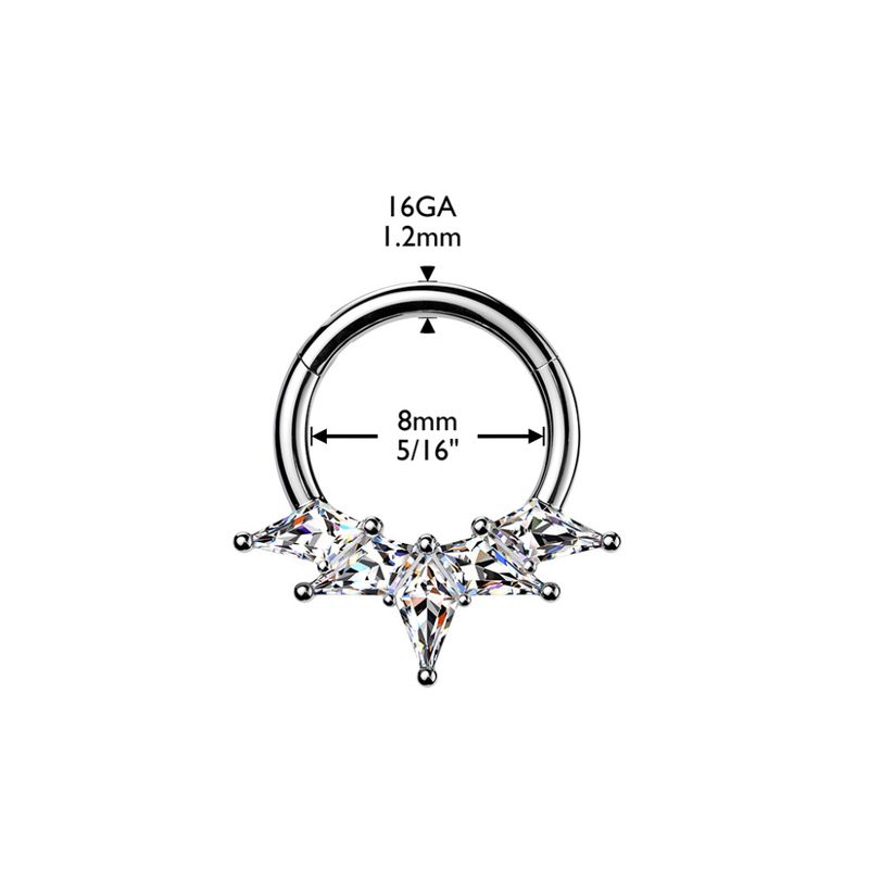 Sombra Hinged Ring Clear