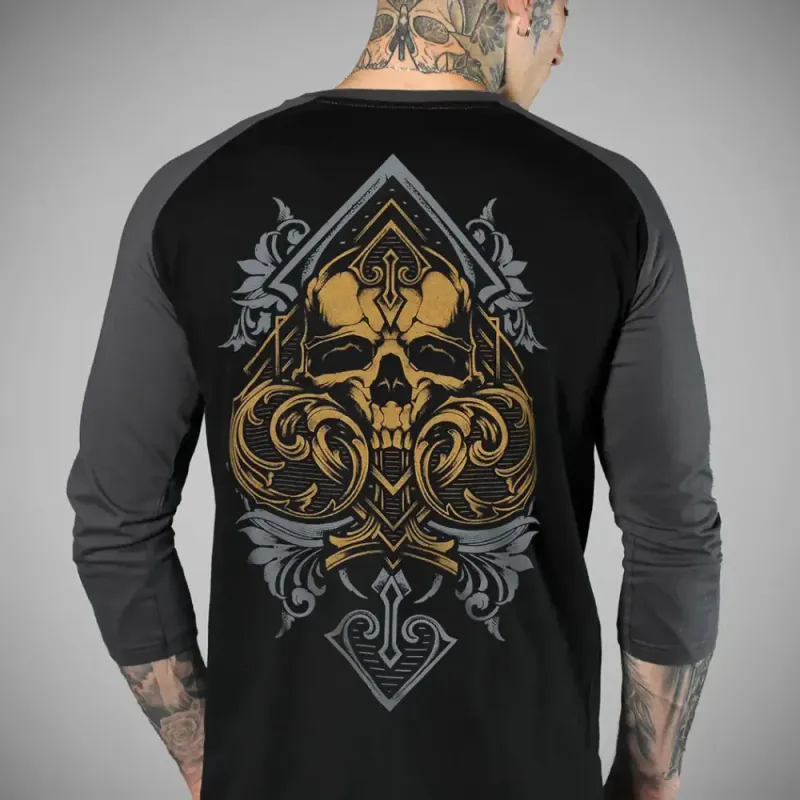 Raglan Sleeve T-Shirt Back To Ace