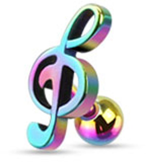 Hovedbillede Music Note Barbell Rainbow