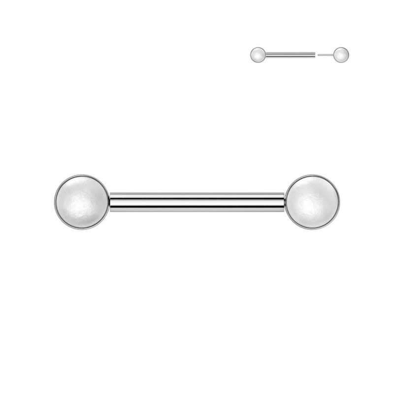 Ilsa Push-fit Nipple Bar Pearl