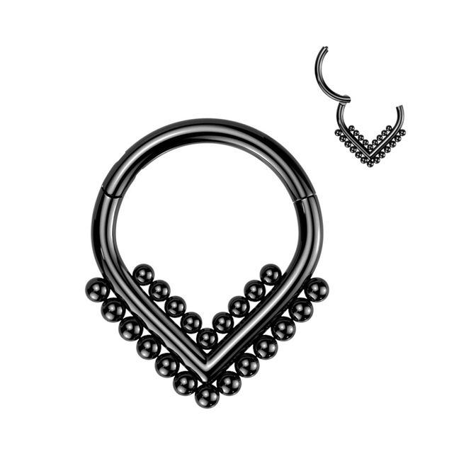 Huvudbild Lana Zelda Hinged Ring Black