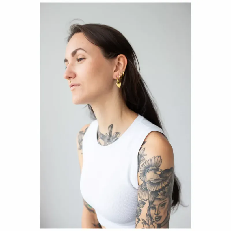 Little Sphynx Hoops Gold