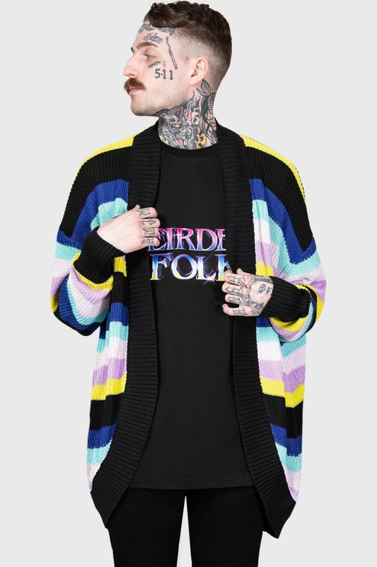 Neon Rainbow Cardigan