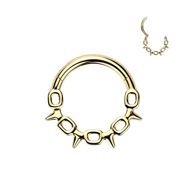 Hovedbilde Barbed Wire Hinged Ring Gold