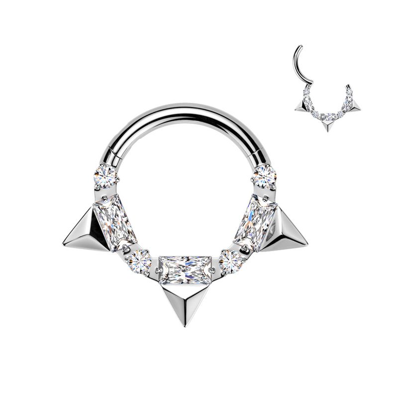 Nyxie Hinged Ring Clear