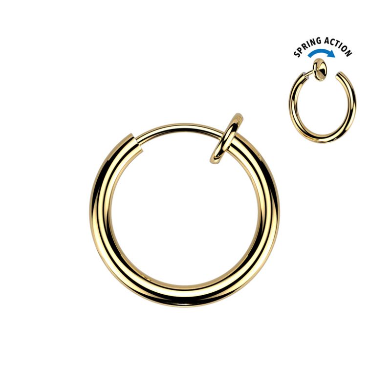 Fake Ring Spring Action Gold