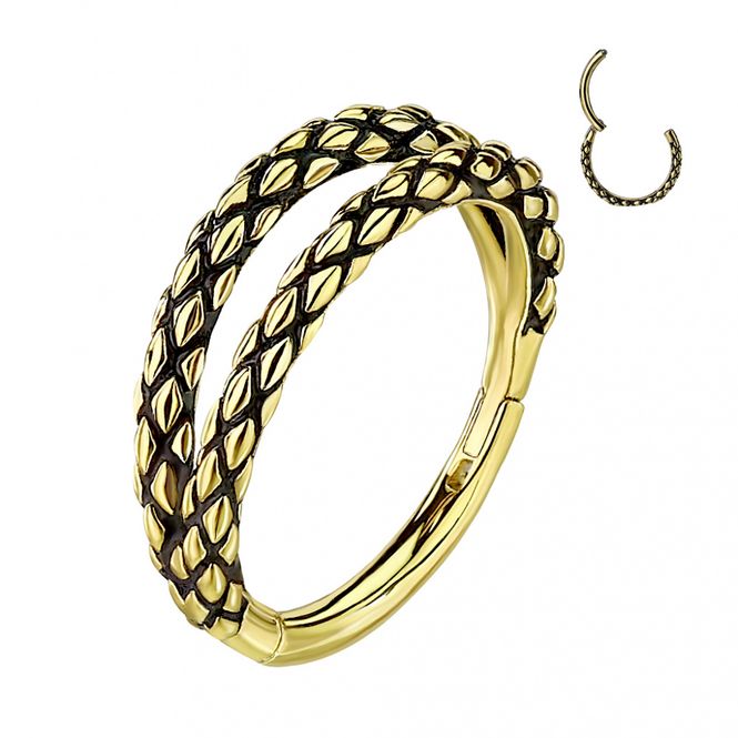Hoofdbeeld Dragon Double Hinged Ring ...