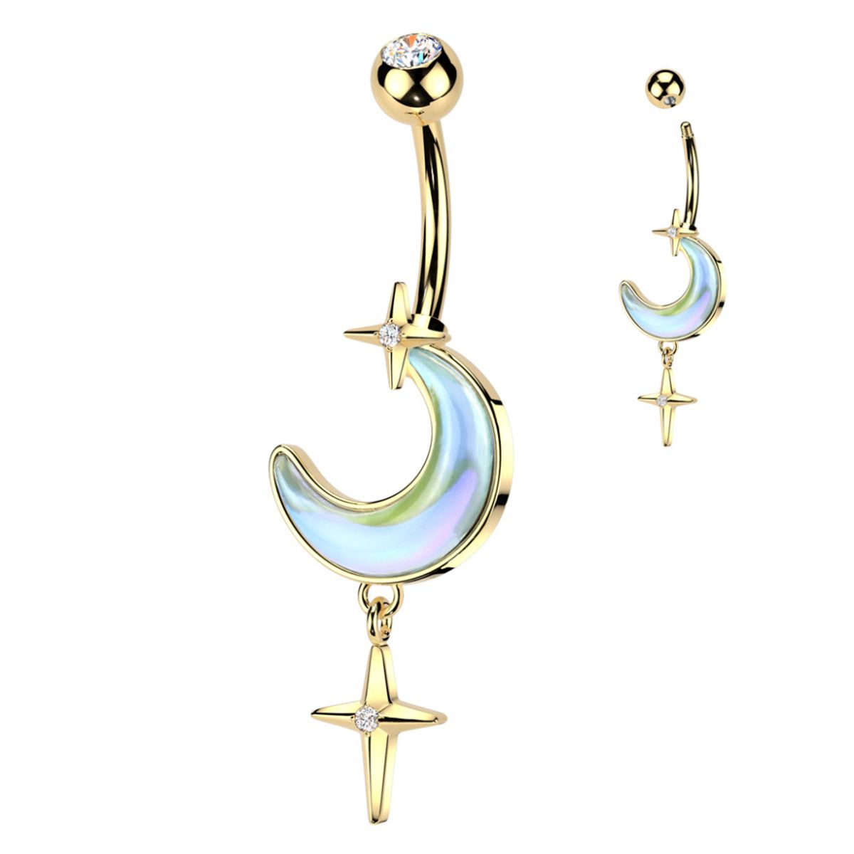 Scarla Moon Bellyring Gold