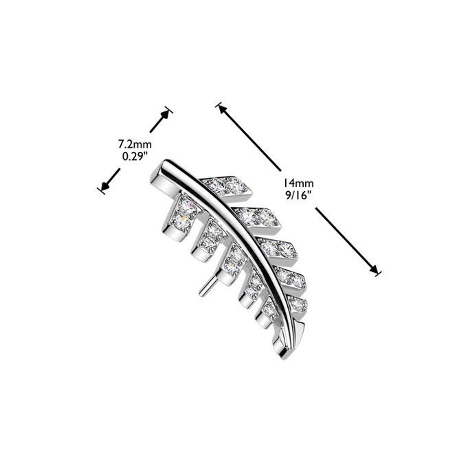Hovedbilde Zuni Leaf Push-fit Gold Clear
