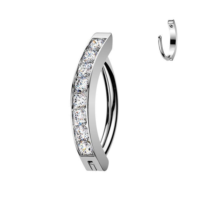 Hovedbilde Sylvia Queen Oval Belly Ring 