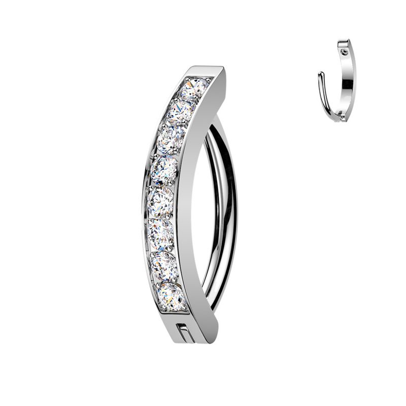 Sylvia Queen Oval Belly Ring 