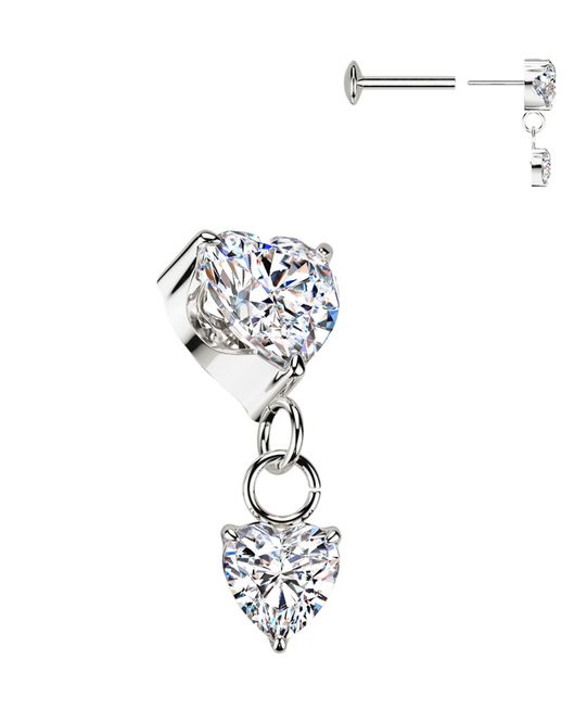 Hoofdbeeld Titanium Heart Dangle ...