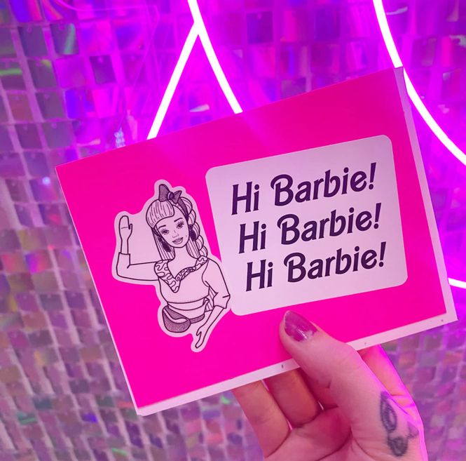 Main Image Barbie Greeting Card