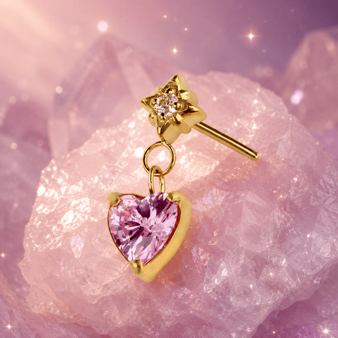 Hovedbilde Claras Heart Push-fit Gold Dangle
