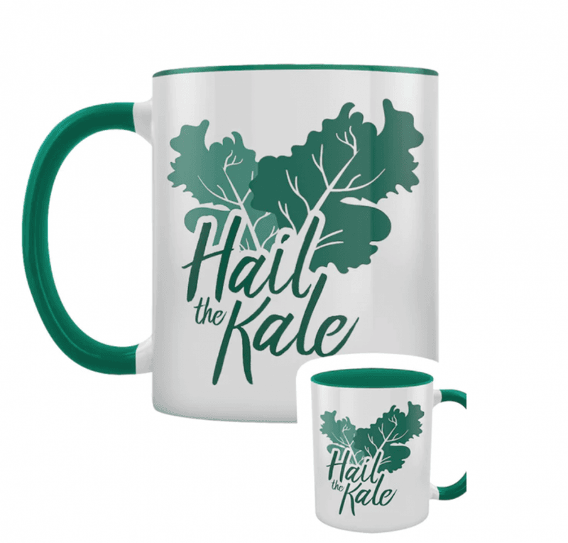 Hail The Kale Green Inner 2-Tone Vegan Vegetarian Mug
