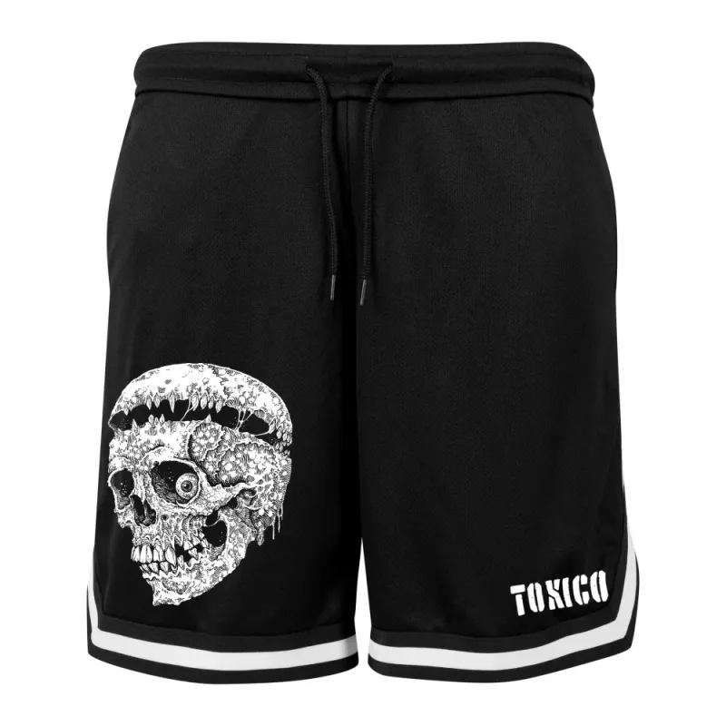 Wasteland Skull Mesh Shorts