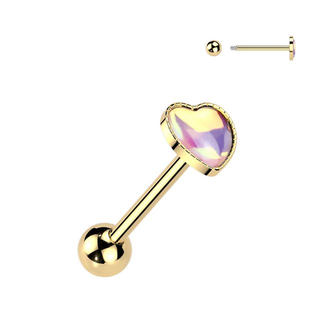 Hovedbillede Mermaid Heart Barbell Pink ...