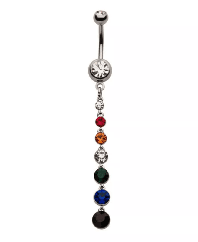 Pride Belly Ring Dangle