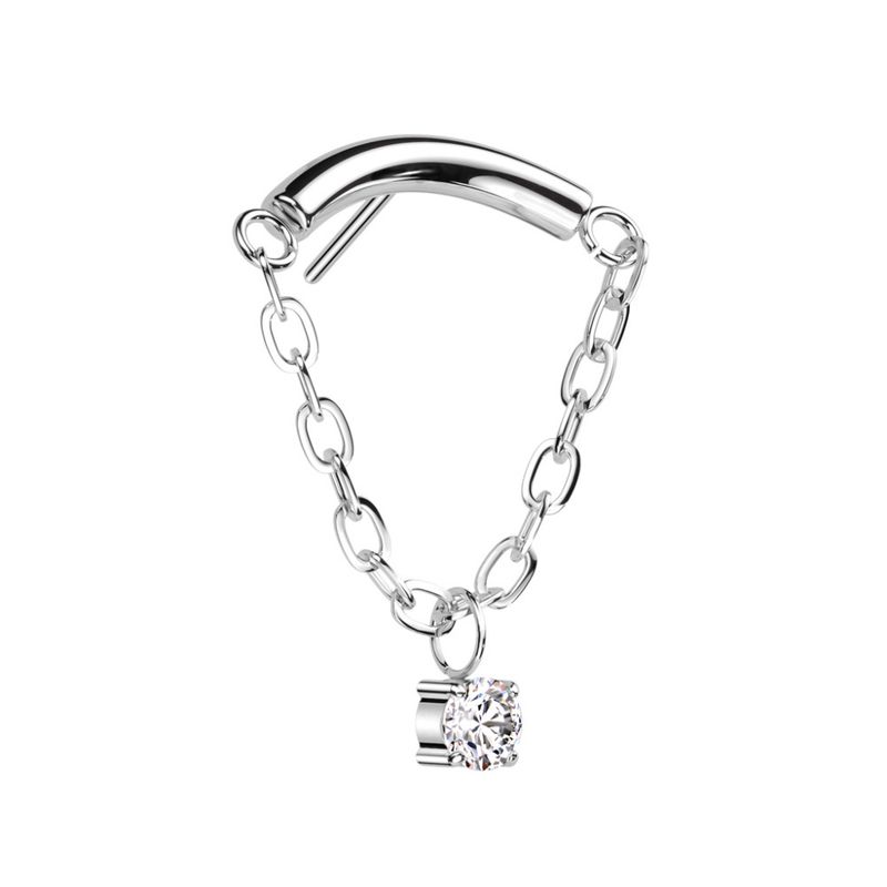 Lynx Chain Dangle Push-fit Gem Clear