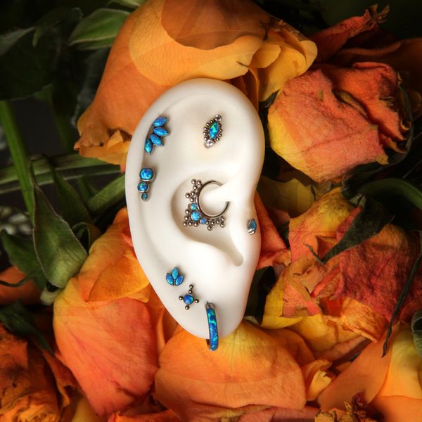 Hovedbilde Fairy Lined Opal Hinged Ring ...