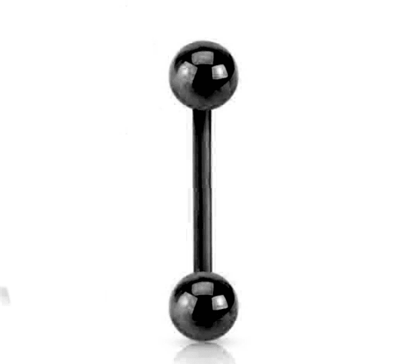 1,2mm Barbell Black