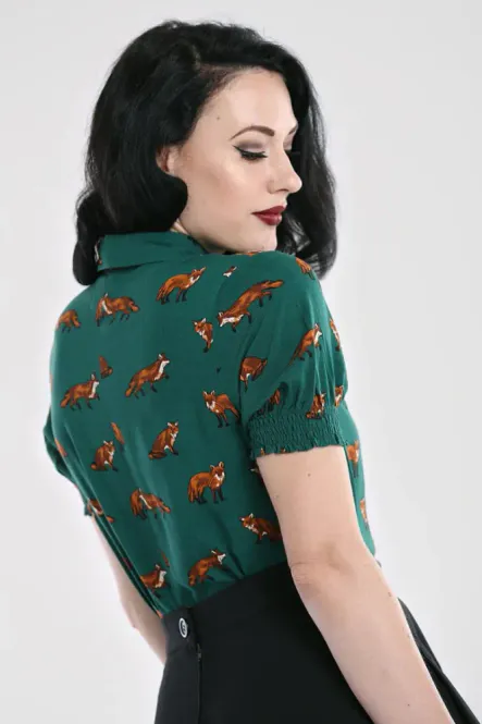 Hovedbilde Vixey Fox Blouse Dark Green