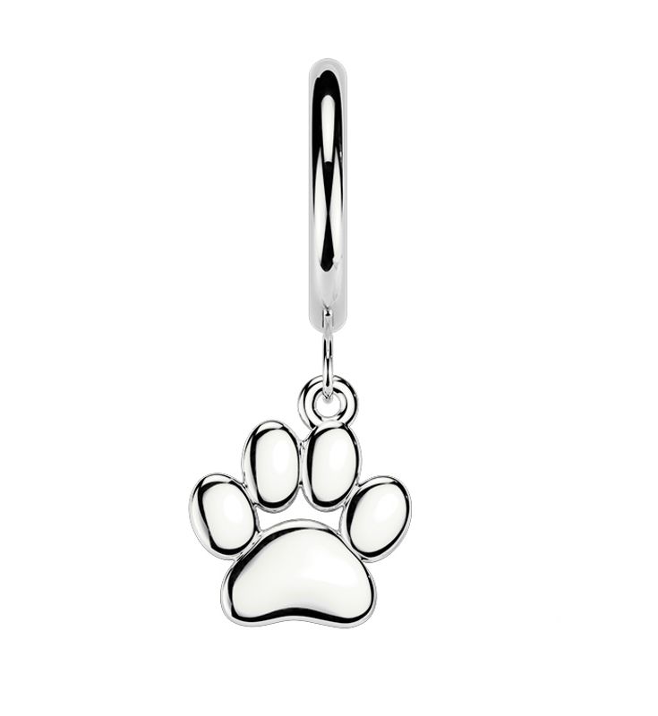 Hoop Earring Paw
