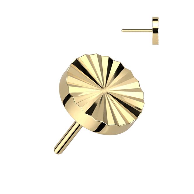 Main Image Neo Ridges Disc Push-fit Gold