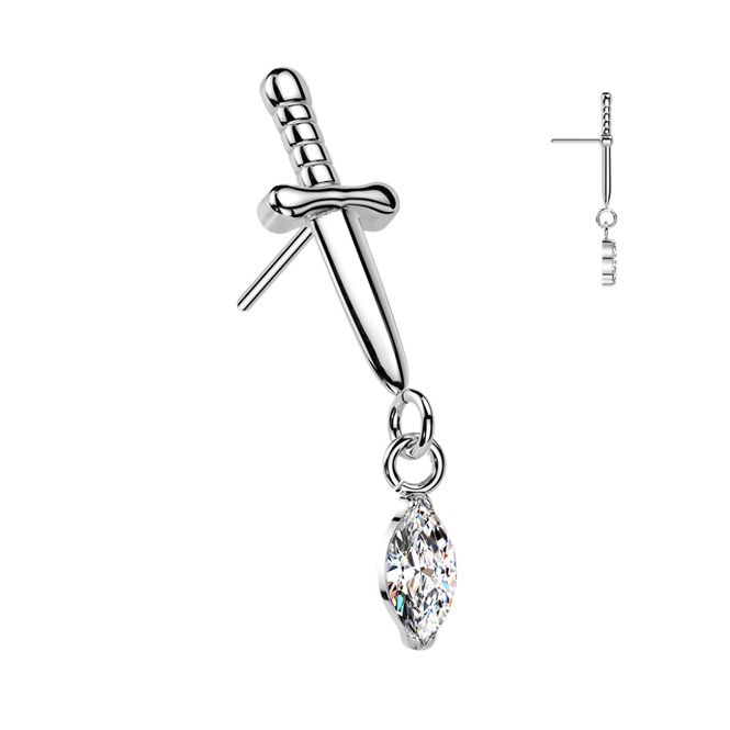 Hovedbilde Crystal Dagger Dangle ...